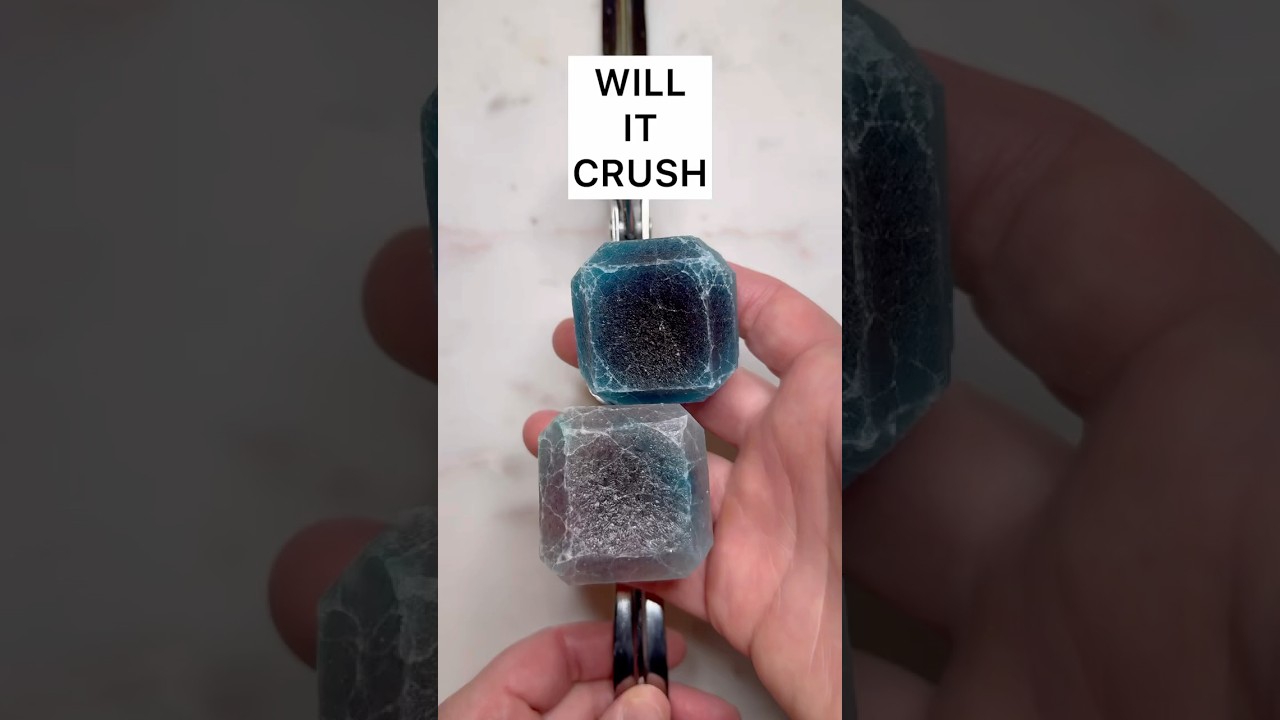 Crystal Candy Meets Garlic Press | ASMR No Talking #satisfying #crushing #oddly