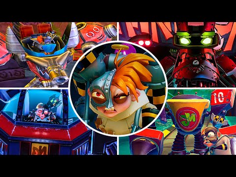 Evolution of N. Gin Machines in Crash Bandicoot Games