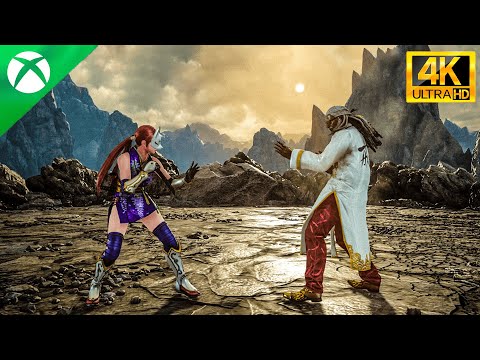 Tekken 7 | Kunimitsu vs Leroy & Josie & Ganryu | Xbox Gameplay 4K
