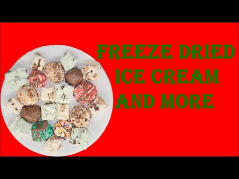 Freeze Dried Ice Cream and More