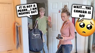 &quot;IT&#39;S NOT A PRANK&quot; Prank on Fiancé! *IM MOVING OUT*