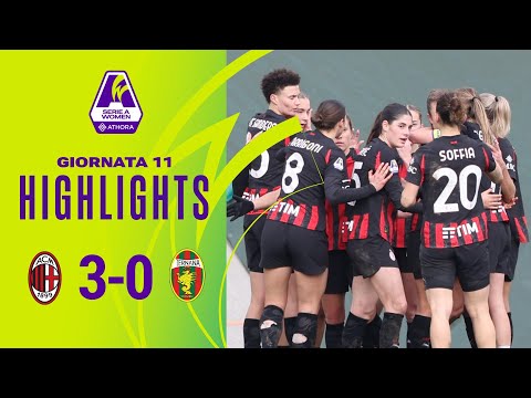 Milan-Ternana W. 3-0 | Van Dooren apre, Kyvag chiude il tris rossonero | #SerieAWomenAthora