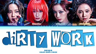 Download lagu aespa Dirty Work (English Ver.) Lyrics (Color Coded) mp3