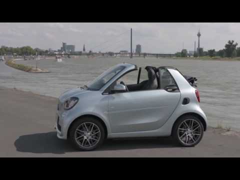 The new smart BRABUS fortwo Cabrio tailor made caribbean blue Exterior Design | AutoMotoTV