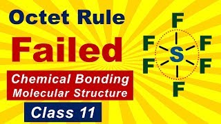 🔴 Limitations of OCTET Rule 🔴 Chemical Bonding 🔴 Chemistry for Class 11 in HINDI