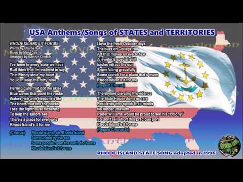 Rhode Island State Song RHODE ISLAND's IT FOR ME with music, vocal and lyrics