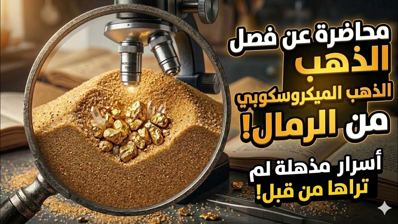 بث مباشر شرح العمل على احواض الذهب؟ الذهب الميكروسكوبي 