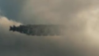 Breaking News UFO Sighting Huge Mother Ship Hiding Behind Clouds