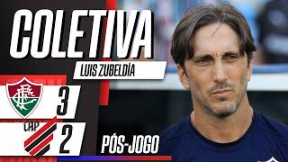 FLUMINENSE 3 X 2 ATHLETICO-PR | COLETIVA DO TÉCNICO ZUBELDÍA PÓS-JOGO DO BRASILEIRÃO