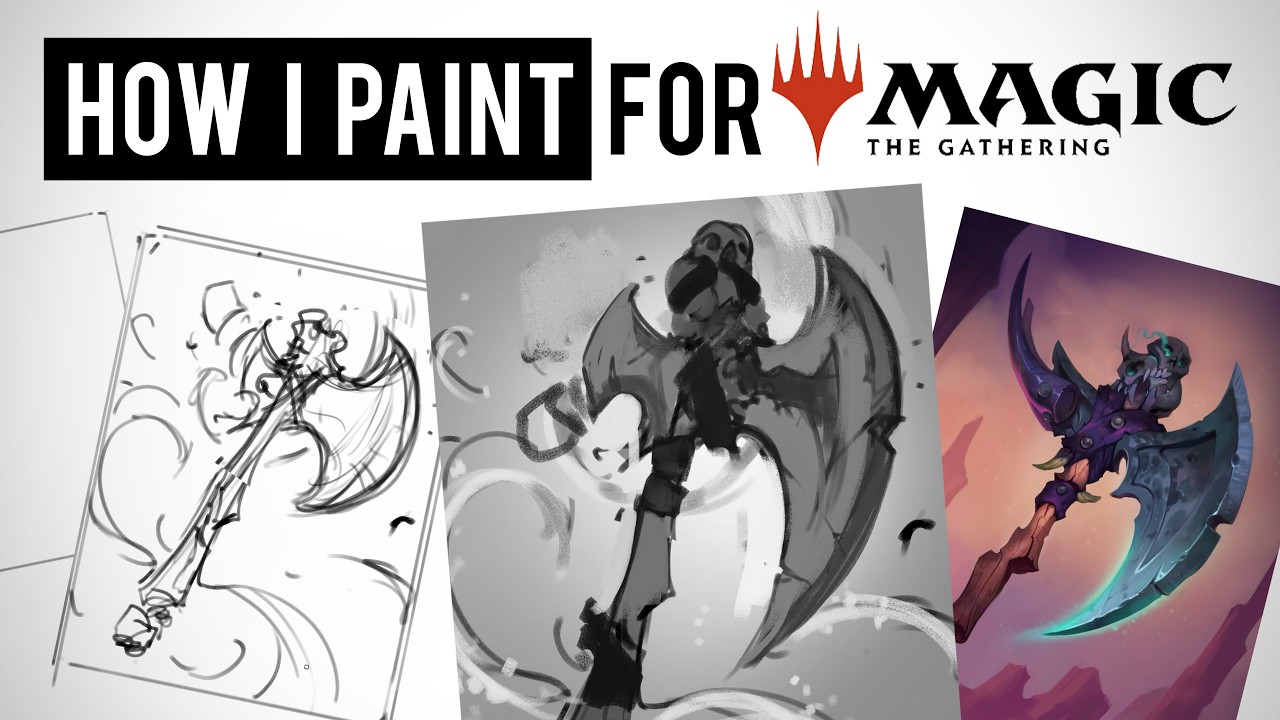 Designing and Painting Art for Card Games
