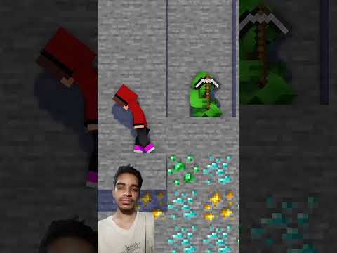 Mikey Never Giveup Mining - MAIZEN Minecraft Animation#shorts