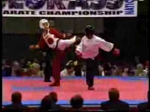 Fidel Santiago vs Cody Diesbourg 2001 Bluegrass Nationals Karate Tournament