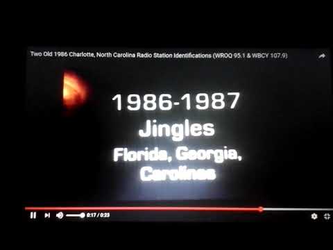 WBCY (now WLNK-FM) 107.9 07-28-1986 Charlotte, North Carolina Radio Station Identification