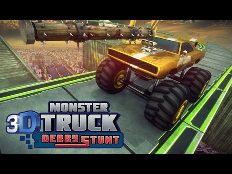 3D Monster Truck Derby Stunt Video