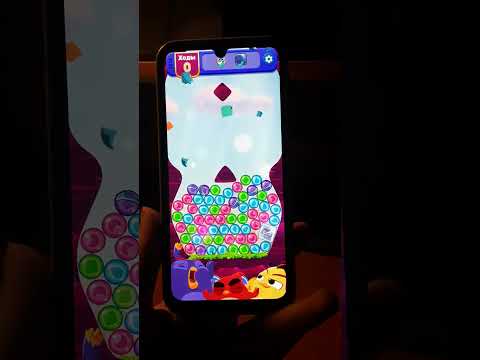 Playing the game Angry birds dream blast. Completed levels (1827-1837).