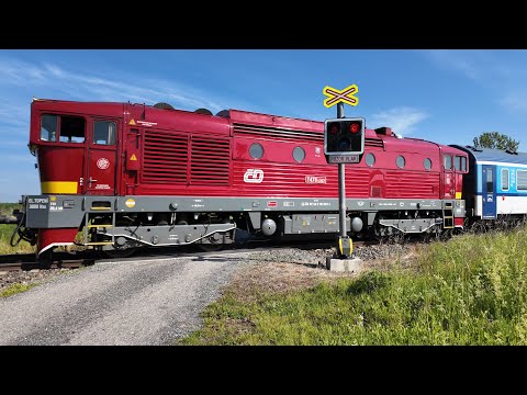 (4K) Železniční přejezd Kleny #1 (P5044) - 31.5.2025 / Czech railroad crossing