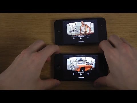 GTA San Andreas iPhone 4 iOS 7 vs. iPhone 4 iOS 6 - Loading Time Speed Test