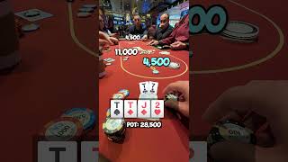 Would you ever FOLD three of a kind? #poker #texasholdem #shorts