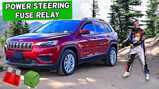 Jeep Cherokee Electric Power Steering Fuse Relay Location Replacement 2014 2023