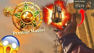 WORLDS FIRST EXPLOSIVE ONLY MASTER PRESTIGE in COD HISTORY! (NEVER USED A WEAPON) 😱 - COD WW2