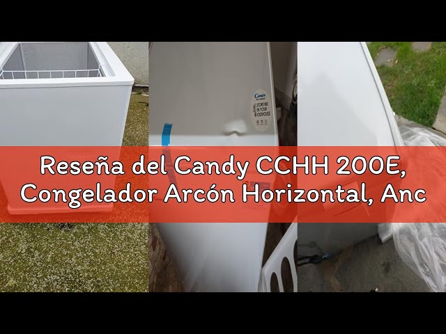 Vídeo relacionado con Candy CCHH 200E, Congelador Arcón Horizontal, Ancho 92CM, 196L, Tecnología Estática, 1 Cesto, Control Electrónico Externo, Indicador de Temperatura, Alarma Aumento de Temperatura, 39DB, Blanco