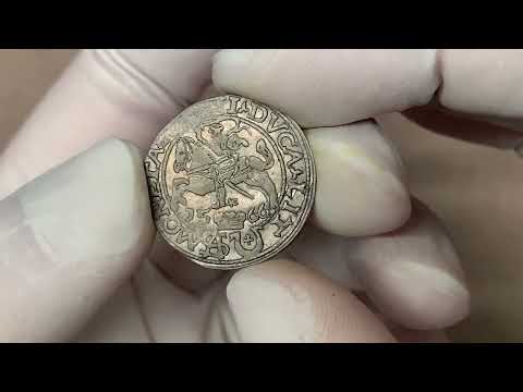 Zygmunt II August, Grosz na stopę polską 1566, Tykocin - JASTRZĘBIEC (R5)