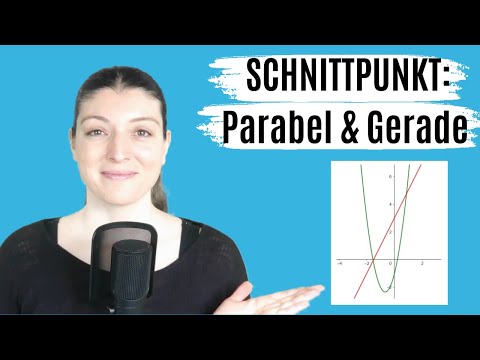 SCHNITTPUNKT PARABEL & GERADE (Quadratische & lineare Funktion gleichsetzen)