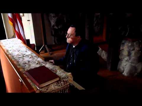 Tony Burress improvising on piano at Rock Church in Alabama near Mentone