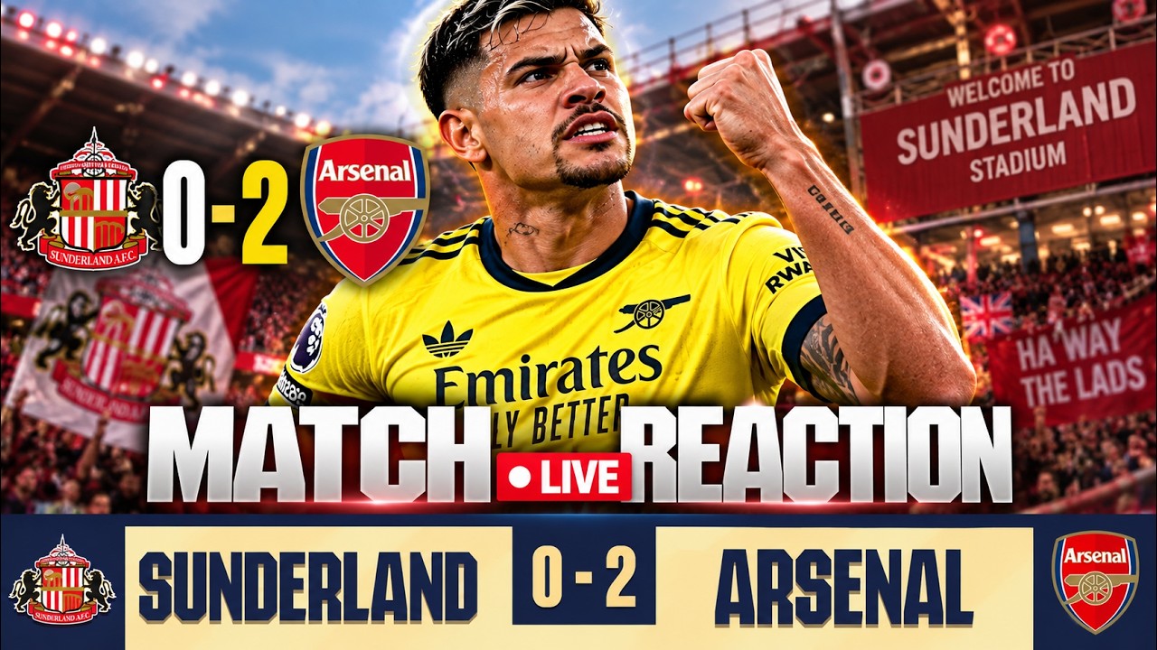 WELCOME BRUNO! | Player Ratings & Match Reaction LIVE  | Sunderland 0-2 Arsenal