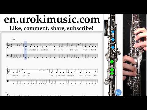 How to Play Oboe Celine Dion - Titanic - My Heart Will Go On Tabs Part#2 um-b352