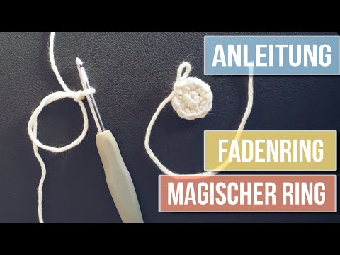 Crochet a magic ring with 6 single crochet stitches | Magic ring for beginners