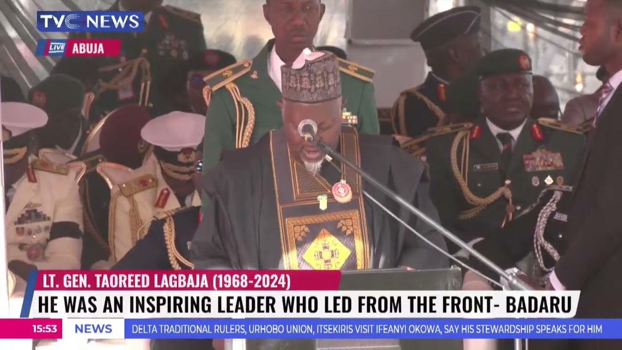 WATCH: Tinubu, Shettima, Akpabio, Others Present As COAS Lagbaja Buried In Abuja