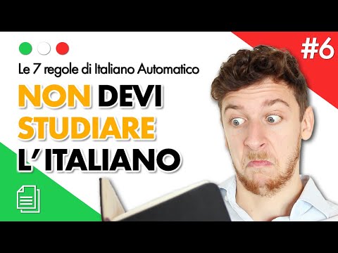 Regola 6  - NON STUDIARE L'ITALIANO (SUB ITA) | Imparare l'Italiano