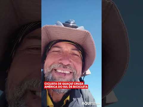 Ciclista de Guaçuí cruza América do Sul de bicicleta