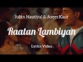 Raataan Lambiyan Lyric Video | Shershaah | Sidharth Kiara| Tanishk B. | Jubin |Asees | Lyrics Com