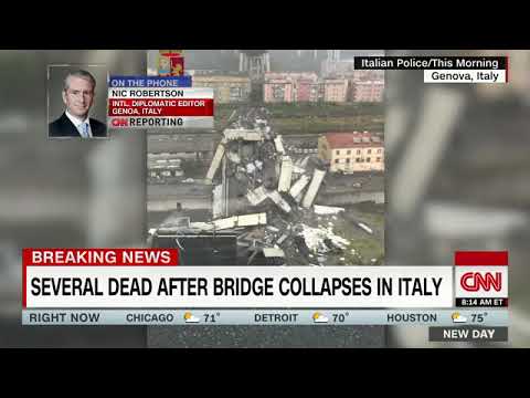 Genoa bridge collapses   italy