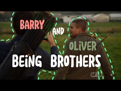 Oliver Queen and Barry Allen having a brotherly bond for (almost) 7 minutes