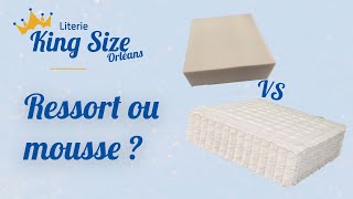 Matelas mousse ou ressort : Quel est le meilleur 