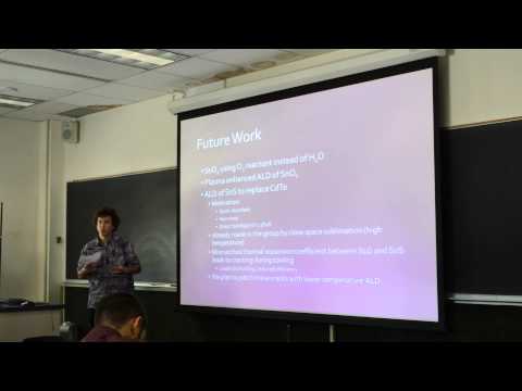 Dylan Hamilton - Atomic Layer Deposition of SnO2