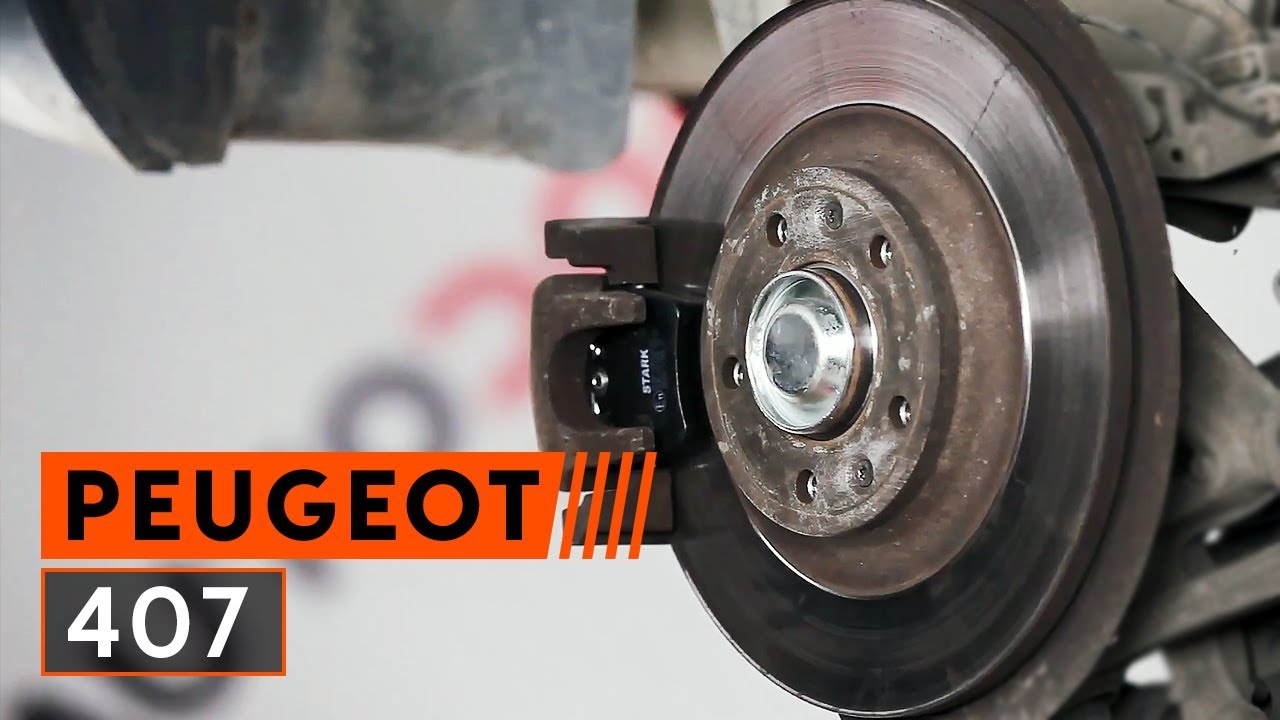 Hoe remblokken achteraan vervangen bij een Peugeot 407 sedan – Leidraad voor bij het vervangen