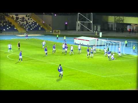 Honorowe trafienie Piotra Karwana w meczu Stal Mielec - Motor Lublin 3:1