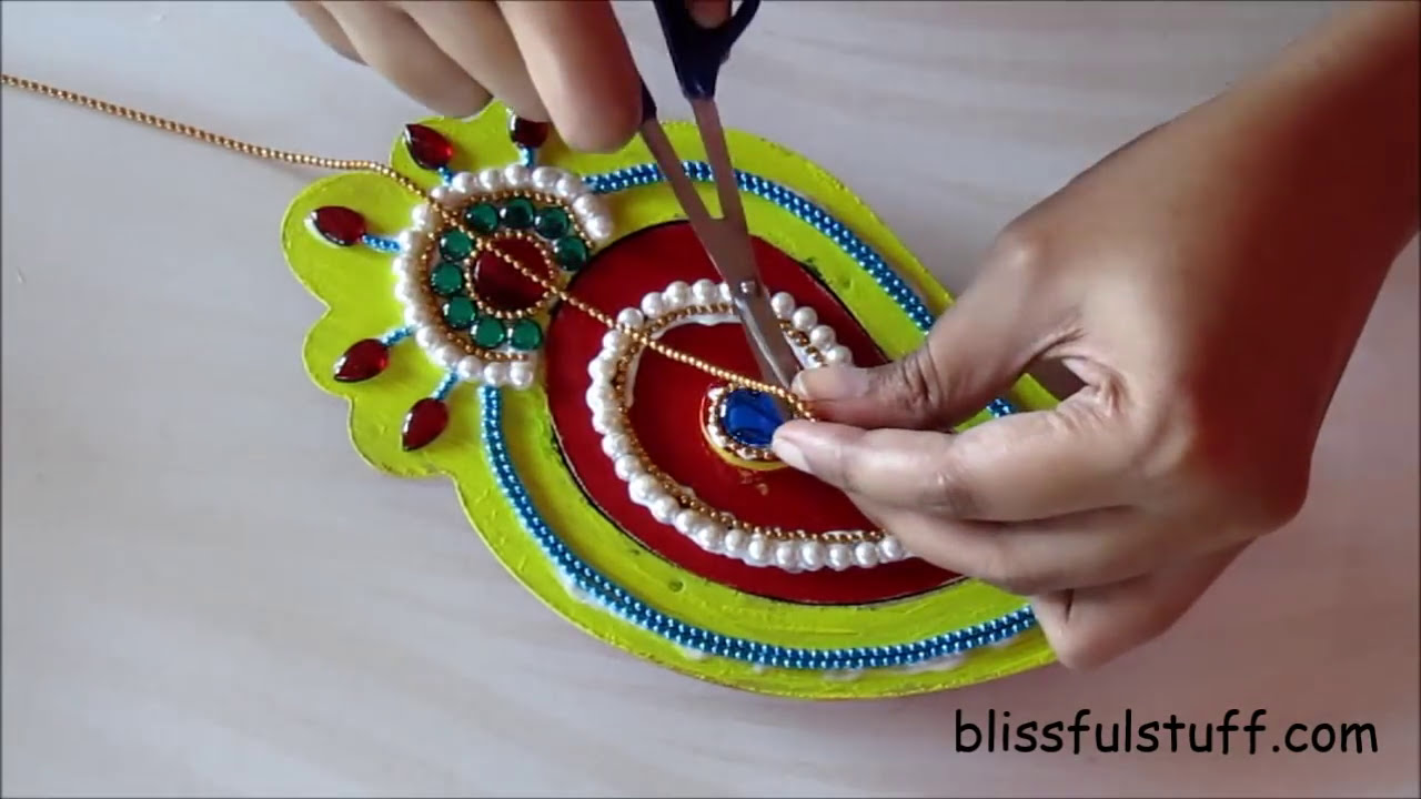 How to make Kundan rangoli design on kumkum box by Poonam Borkar Videos