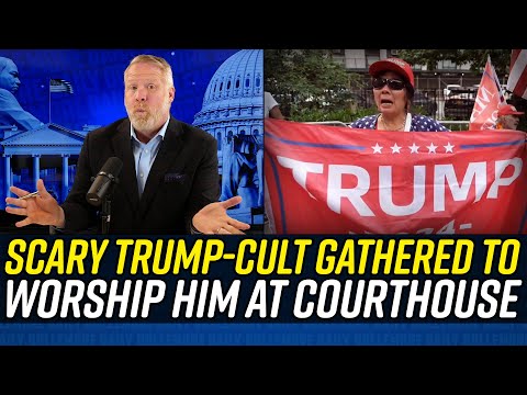 Trump’s Loyal Cult PUTS ON INSANE RITUAL Outside NYC Courthouse!!!