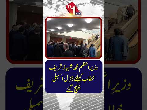 وزیراعظم شہباز شریف اپنے خطاب کے لیے اقوام متحدہ کی جنرل اسمبلی پہنچ گئے۔