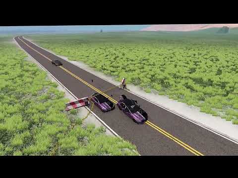 Reverse Breaking Free Car vs Chain on the Road1