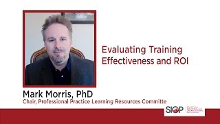 Evaluating Training Effectiveness and ROI