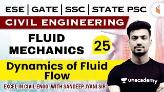 9:00 AM- Fluid Mechanics - Dynamics of Fluid Flow | Civil Engg. by Sandeep Jyani Sir