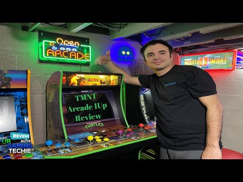Arcade1up Teenage Mutant Ninja Turtles Arcade Cabinet Review + Gameplay