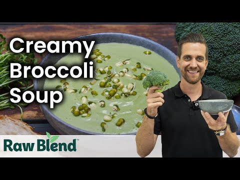 How to make Hot Soup (Creamy Broccoli Recipe) in a Vitamix Blender | Video
