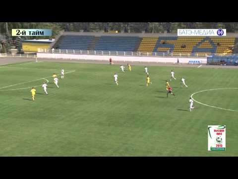 29.08.2015_БАТЭ (Борисов) - Белшина (Бобруйск). Голы матча. Дубль
